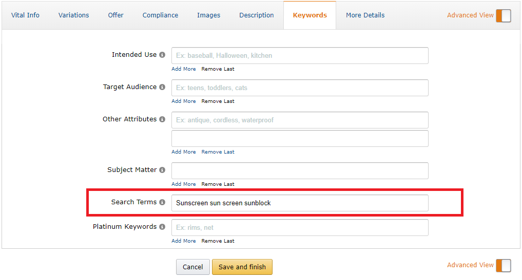 How to Use Seller Central’s Backend Search Terms Amazon SEO Sales